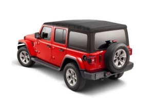 Mopar Twill Soft Top Kit w/ Tinted Windows - Black - JL 4Dr