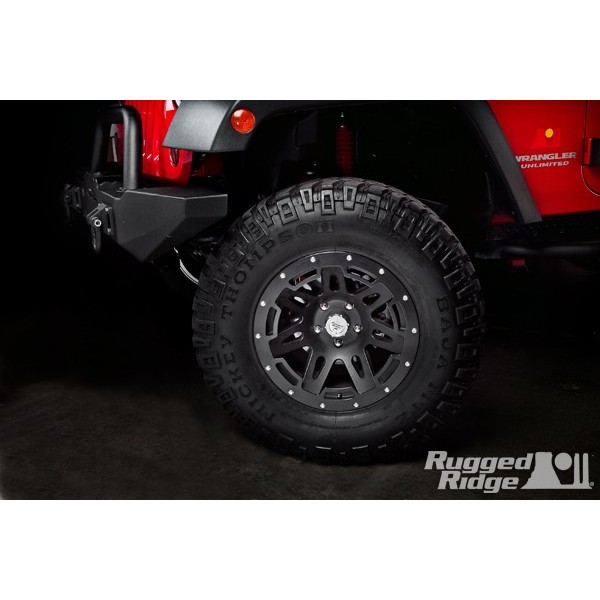 Rugged Ridge XHD Rim Protector, 17 Inch, Satin Black - JL/JK