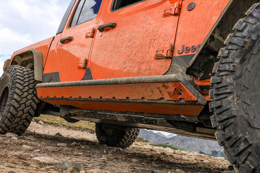 Next Venture Motorsports Trailbreaker Series Rock Sliders, Frame Mounted - 7075 Boatside - JT