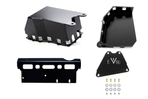 EVO Manufacturing ProTek Skid Plate System Auto Transmission w/Long Arm Kit JK 2007-11