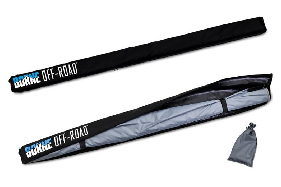 Borne Off-Road Rooftop Awning, 93 x 118in, Grey  