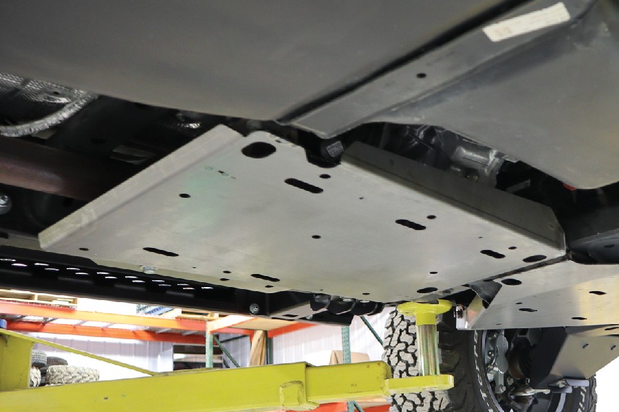 LOD Black Ops Transfer Case Skid Plate - Black Texture - Bronco 2021+