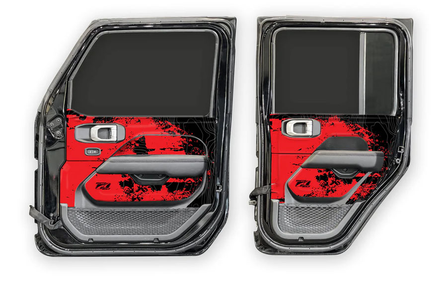Motobilt MotoSkinz - Interior Door Graphics - JL/JT 4DR
