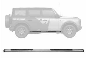 Go Rhino 5in OE Xtreme Low Profile Side Step Kit - Polished - Bronco 4dr 2021+