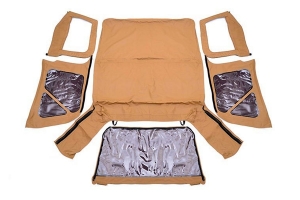 Rough Country Replacement Soft Top - Spice  - TJ w/ Half Steel Doors