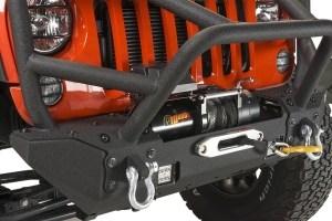 Fishbone Offroad Front Winch Bumper w/ Full Grille Guard  - JK 