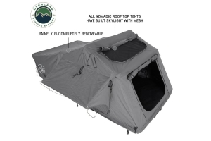 Overland Vehicle Systems Nomadic 2 Extended Roof Top Tent, Gray Body Green Rainfly