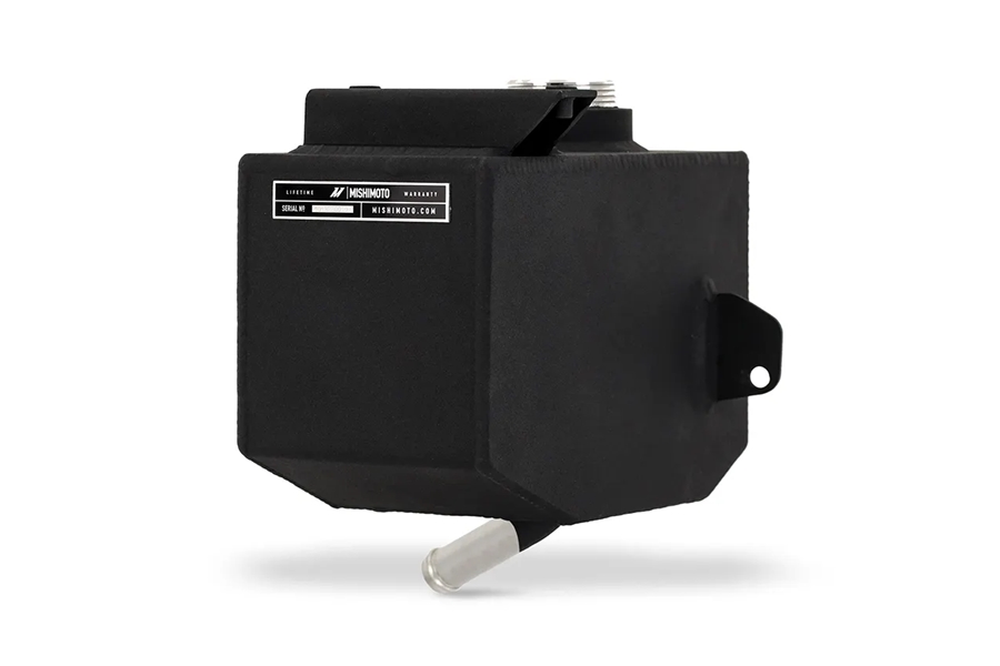 Mishimoto Coolant Expansion Tank - Miro Wrinkle Black - Bronco 2021+ 2.3L/2.7L