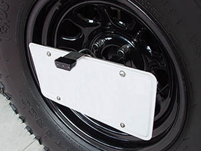Rock Hard 4x4 License Plate Relocation Bracket w/ Light