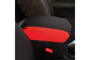 Bartact Padded Center Console Cover - Black/Red - JT