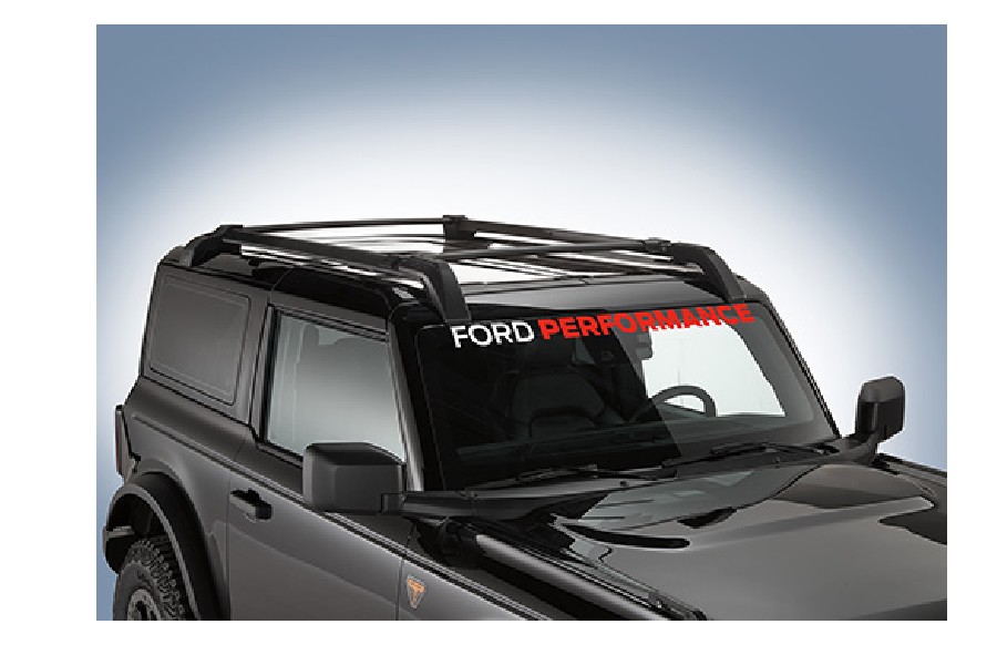 Ford Performance Parts Windshield Banner - White/Red - Bronco 2021+