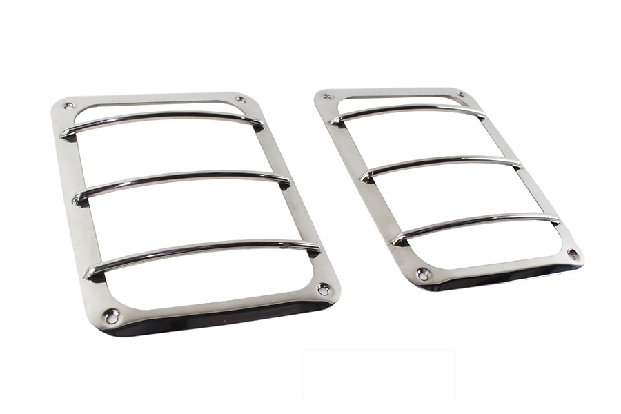 Kentrol Taillight Guard Set - Polished Silver  - JK 