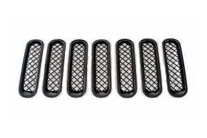 Black Horse Off Road D Overlay Grille Guard Kit, Black  - JK