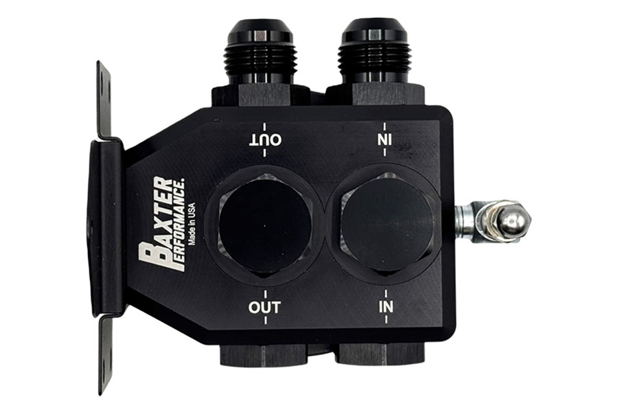Baxter Performance Universal 6-Port Remote Oil Filter Mount