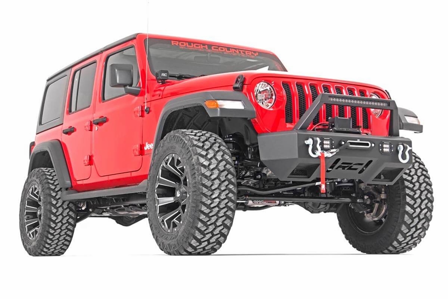 Rough Country Stage 2 3.5in Lift Kit w/Control Arm Drop - JL 4dr Rubicon