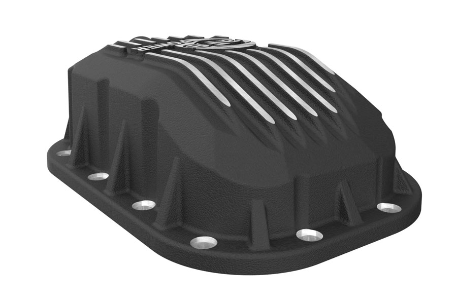 aFe POWER Pro Series Engine Oil Pan Black w/ Machined Fins - JL/JT 3.6L