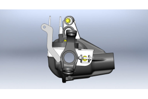 Clayton Front axle bracket kit W/adj track bar mount - TJ/LJ/XJ/ZJ