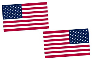 Decal Mob US Flags Sticker - Bright