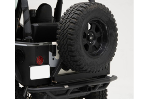 Smittybilt SRC Rear Bumper Hitch and Tire Carrier - TJ/LJ/YJ