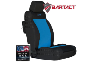 Bartact Tactical Series Front Seat Covers - Black/Blue, SRS-Compliant - JK 2011-12