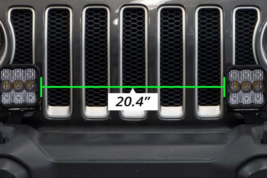 Diode Dynamics SS5 CrossLink Bumper Lightbar Kit, Pro Yellow Driving - JL