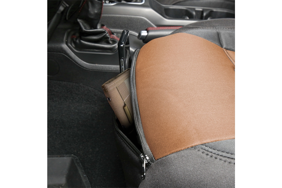 Smittybilt Gen 2 Front and Rear Neoprene Seat Cover Set  -  Black/Tan  - JL 4Dr