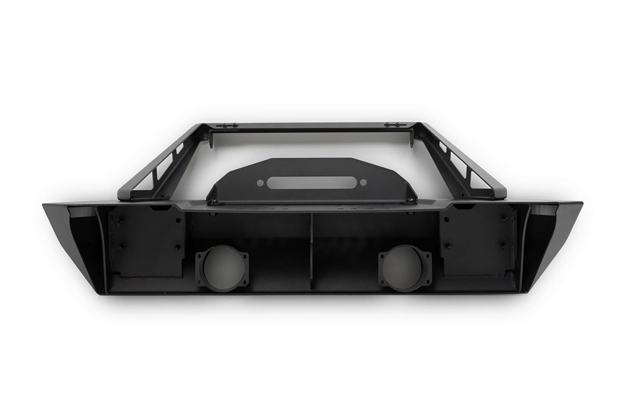 DV8 Offroad FS-25 Stubby Front Bumper w/ Plated Bull Bar - JT/JL/JK
