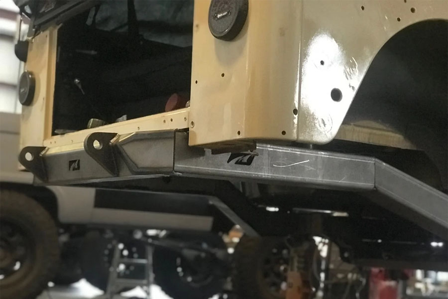 Motobilt Back Half Frame Kit - Bare Steel - TJ 