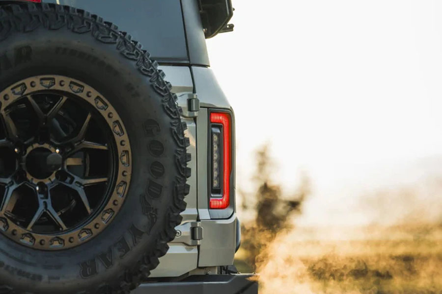 Oracle V2 Flush Mount LED Tail Lights w/ Standard Red Lens - Factory Halogen Tail Lights - Bronco 2021+