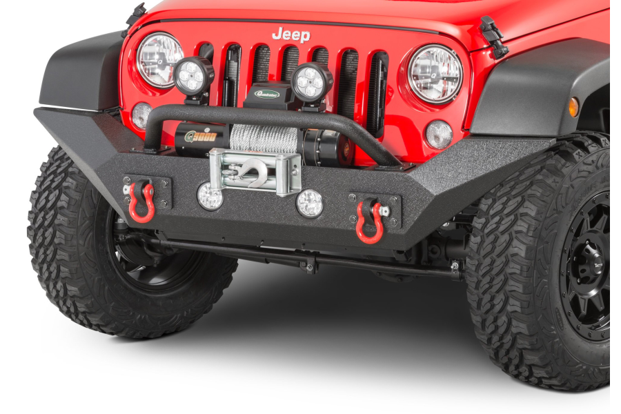 Jeep Jk Rugged Ridge Spartan Front Bumper With High Clearance Ends And Overrider Jeep Rubicon 2007 2018 11548 01 Northridge4x4