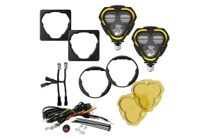 KC HiLiTES Flex ERA 3 Dual Mode LED 2-Light Kit - For Jeep Aftermarket Bumpers