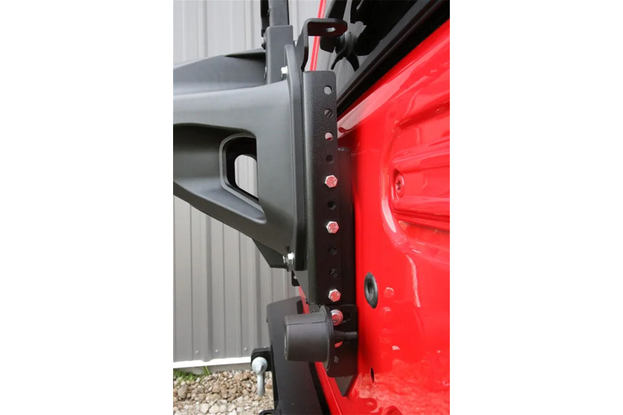 Rock Hard 4x4 Adjustable Spare Tire Carrier w/ CB Antenna Mount - JL
