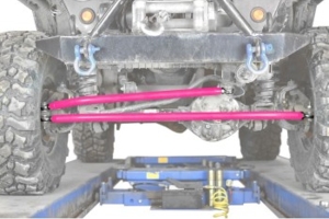 Steinjager TJ Steering Crossover Kit, Hot Pink, Extended - TJ