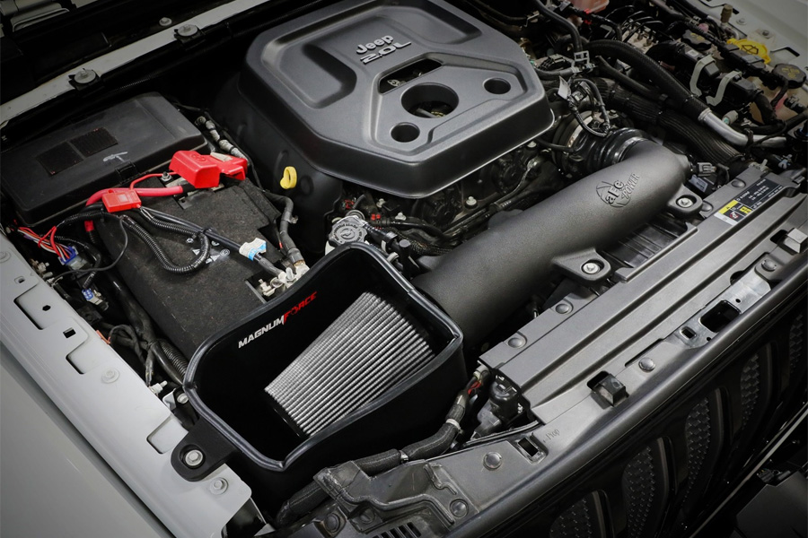 aFe POWER Magnum FORCE Stage-2 Cold Air Intake System w/ Pro DRY S Filter - 2018-23 JL 2.0L