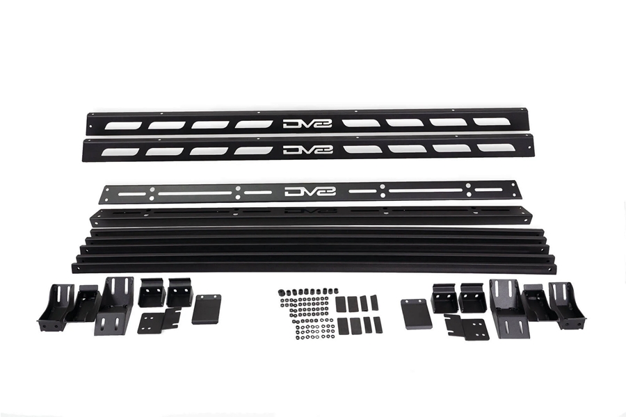 DV8 Offroad Half-Length Roof Rack - JK 4Dr w/ OEM Hardtop