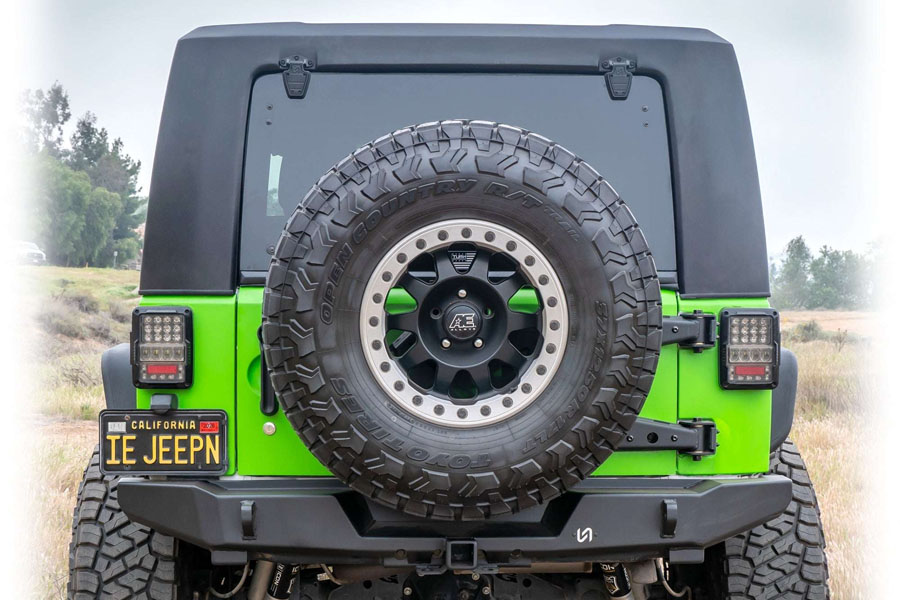 Turn Offroad Squareback 2‑Piece Hard Top, Textured Black w/ Insulated Black Foam Headliner - JK 4DR