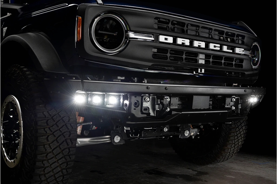 Oracle Triple LED Fog Light Kit - White - Bronco 2021+ w/ Steel Bumper