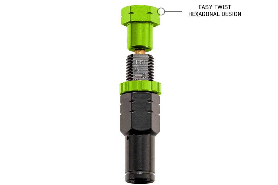 Up Down Air 4 Piece Adjustable Tire Deflator and Storage Bag - PSI 10-30 Kit   