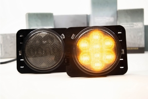 Morimoto XB LED Parking Light Set - Amber Smoked  - JK 