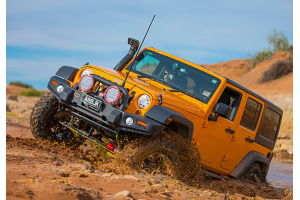 ARB Deluxe Front Bumper w/ Winch Bull Bar Black - JK