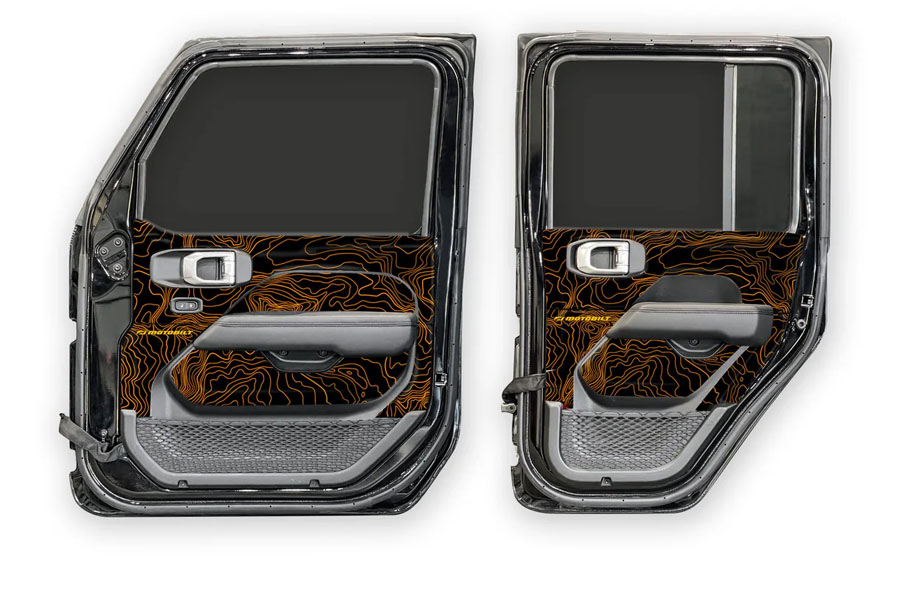 Motobilt MotoSkinz - Interior Door Graphics - JL/JT 4DR