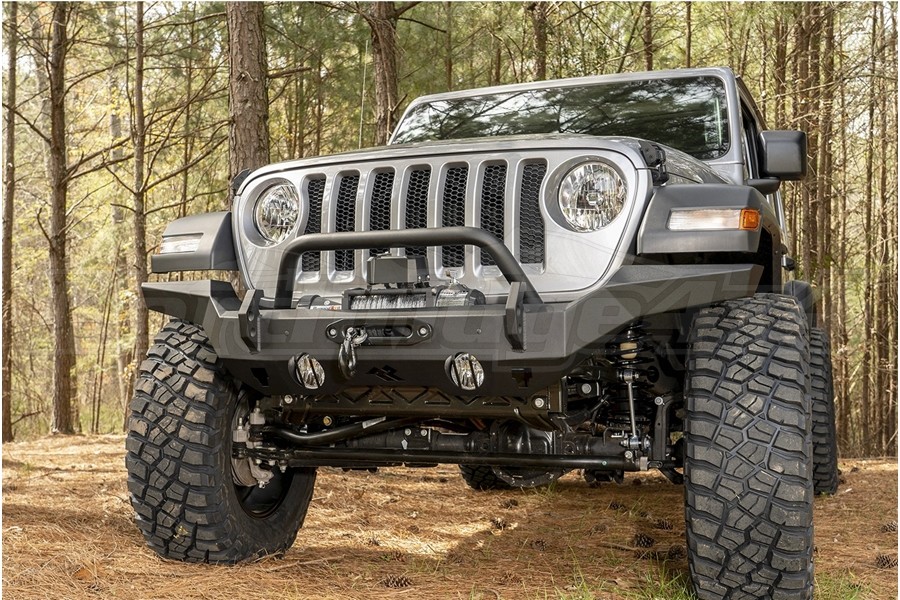 Rugged Ridge Front Full Width Hd Bumper Jeep Rubicon 2007 2018 11540 31 Northridge4x4