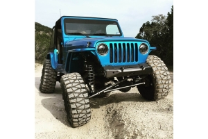 Motobilt Stubby Front Bumper - Bare Steel  - TJ/LJ/YJ