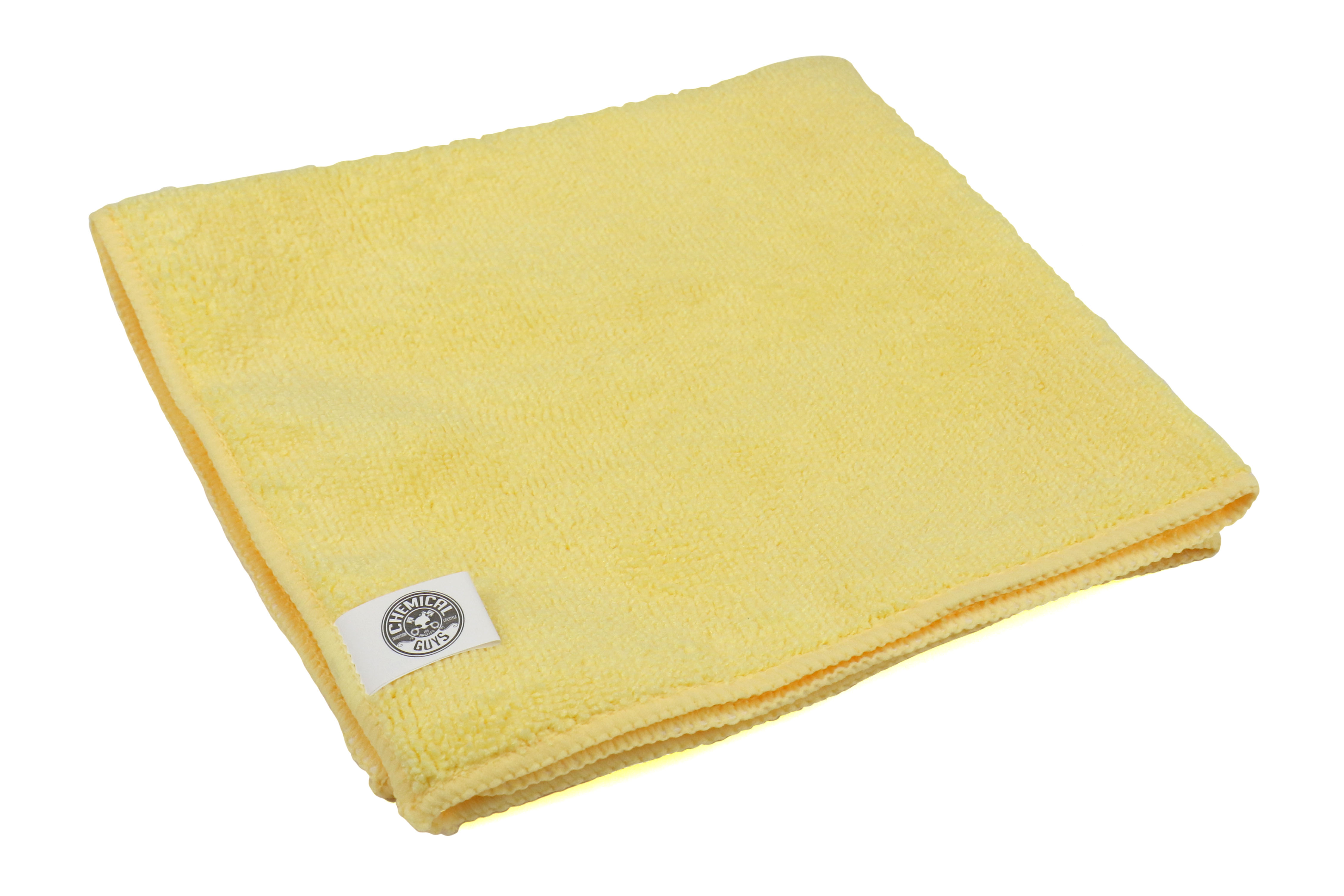 Chemical Guys Yellow Ultrafine Microfiber Towels, 15inx15in - 3 Pack