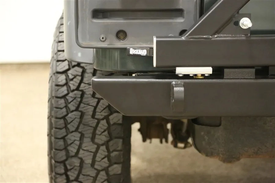 Rock Hard 4x4 Patriot Series Rear Bumper w/ Tire Carrier - Black - LJ/TJ/YJ/CJ