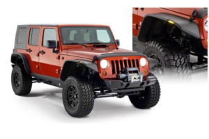 Bushwacker Flat Style Fender Flares - JK 4dr