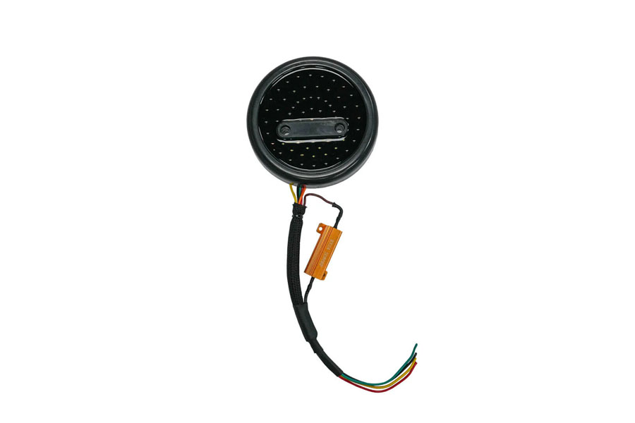 Motobilt LED Round Tail Light, 5in Round Surface Mount - JK/JL/JT/TJ/YJ/CJ