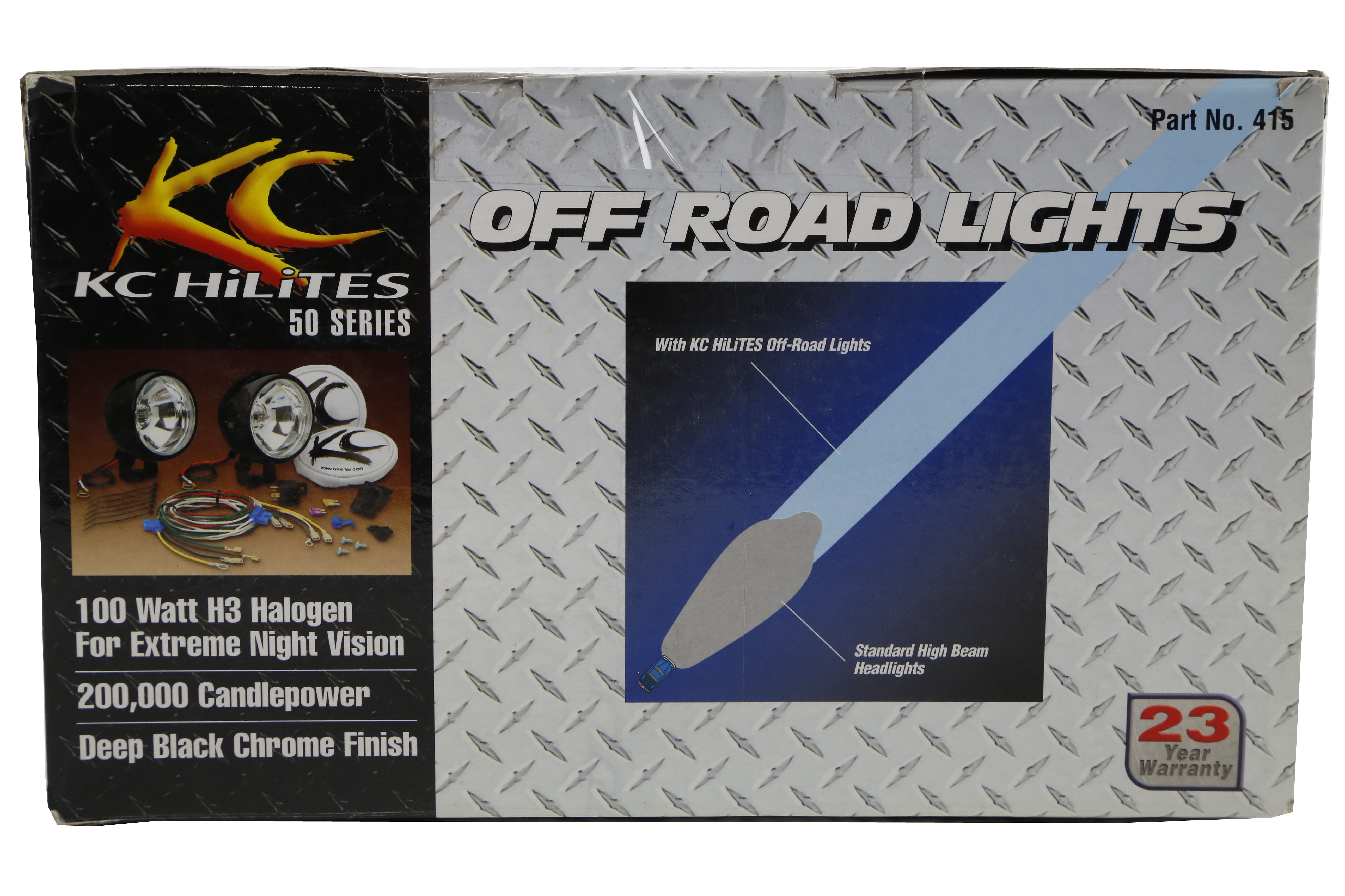 KC HiLites Black Chrome 5in Round LG Ring Light Kit