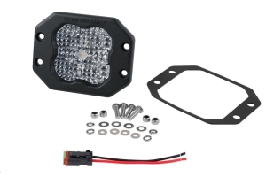 Diode Dynamics SS3 Sport Flush Mount LED Pod, RBL White - Flood