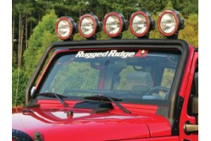 Rugged Ridge Windshield Light Bar Mount - JK